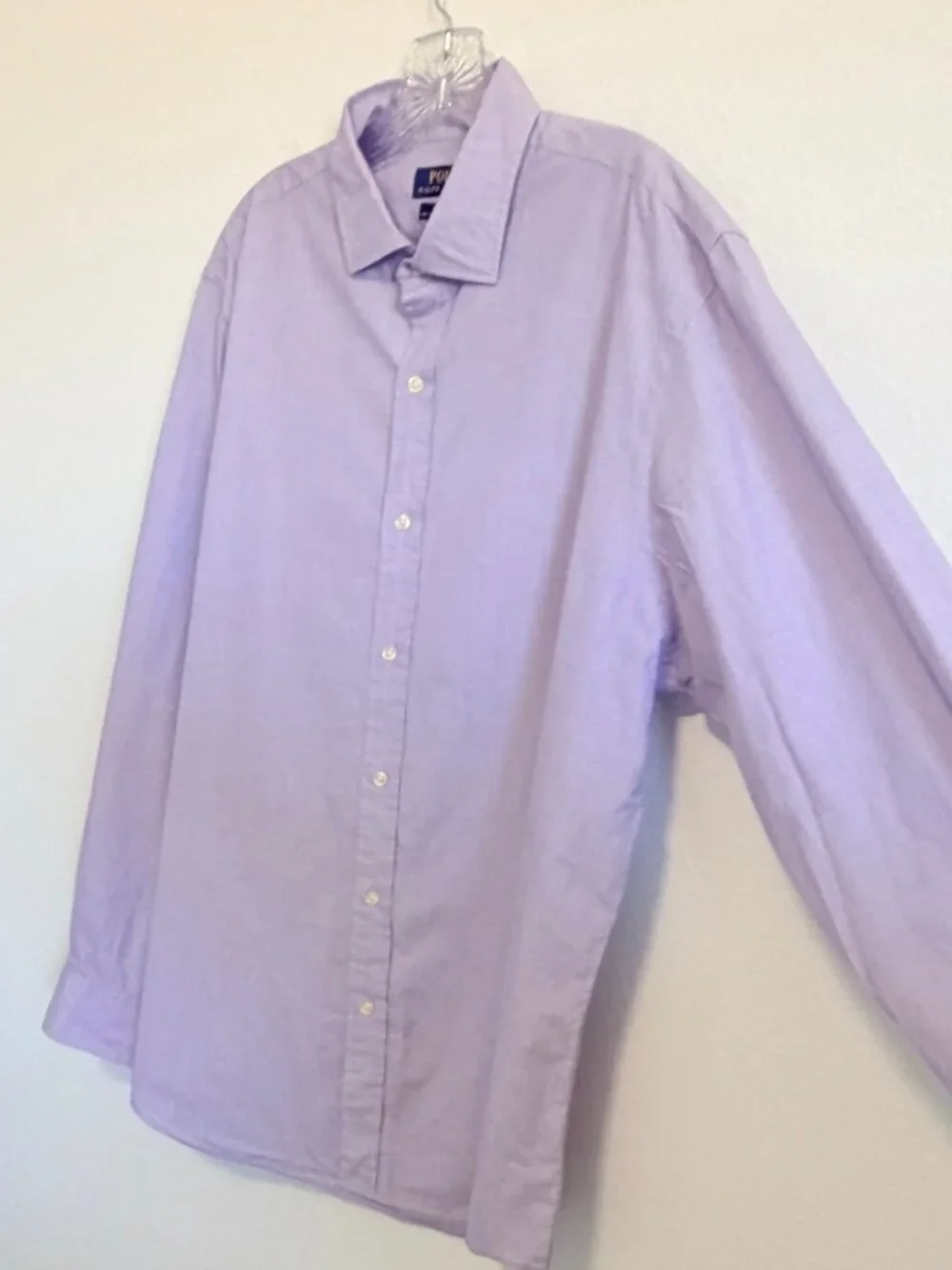 Polo Ralph Lauren 100% Cotton Long Sleeve Button Up Slim Fit Shirt Men's Size XL